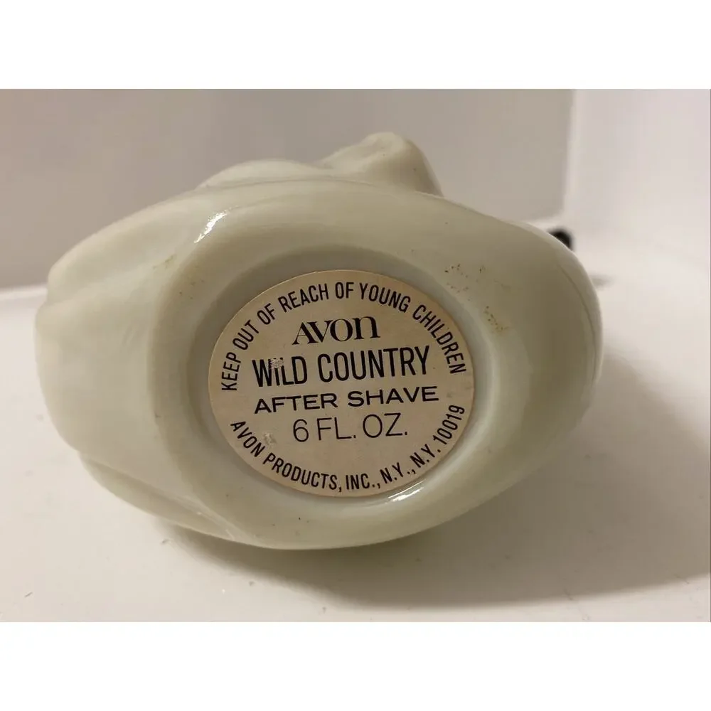 VTG AVON Bulldog Pipe Decanter Wild Country After Shave Decorative Bottle Empty
